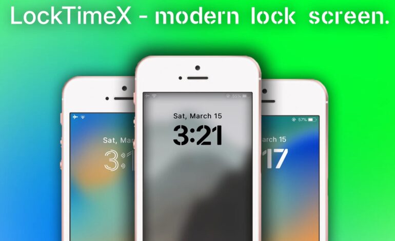 Transforma tu viejo iPhone: LockTimeX trae un aire fresco a las pantallas de bloqueo de iOS 9-12