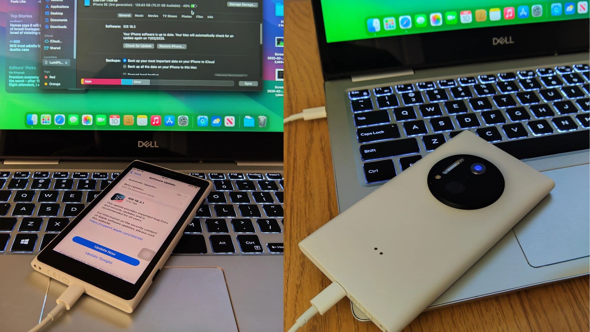 Un Redditor ingenioso convierte un Lumia 1020 en un iPhone SE 3 funcional