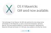 OS X Mavericks Golden Master ya disponible